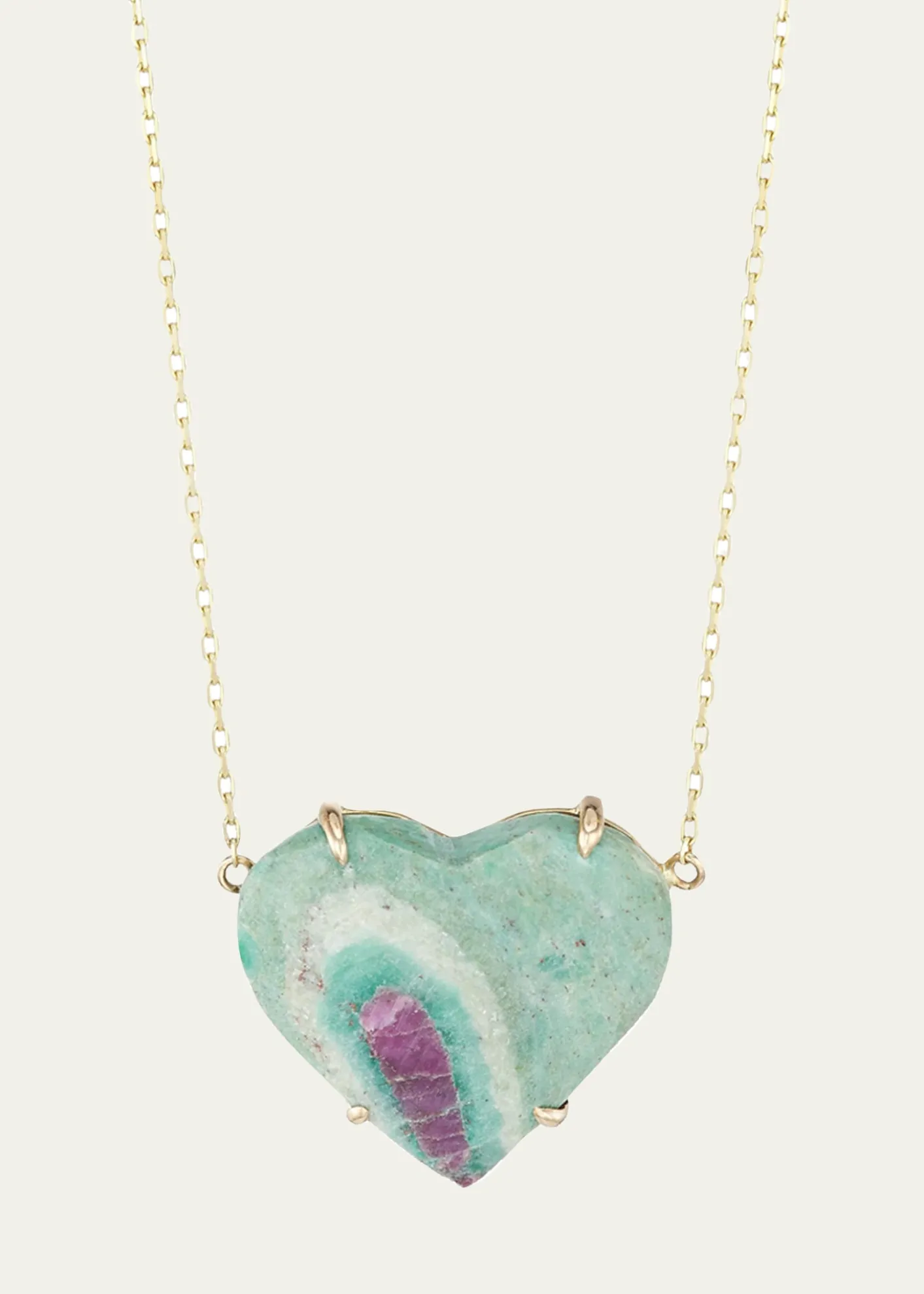 JIA JIA14K Topaz Heart Necklace