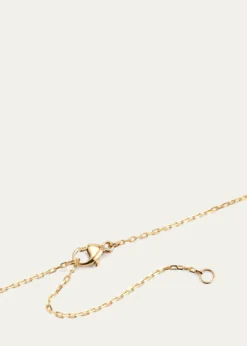 JIA JIA14k Yellow Gold Crystal Quartz and Diamond Bar Necklace