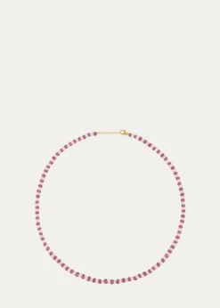 JIA JIAOcean Connection 14K Pink Sapphire and Pearl Necklace