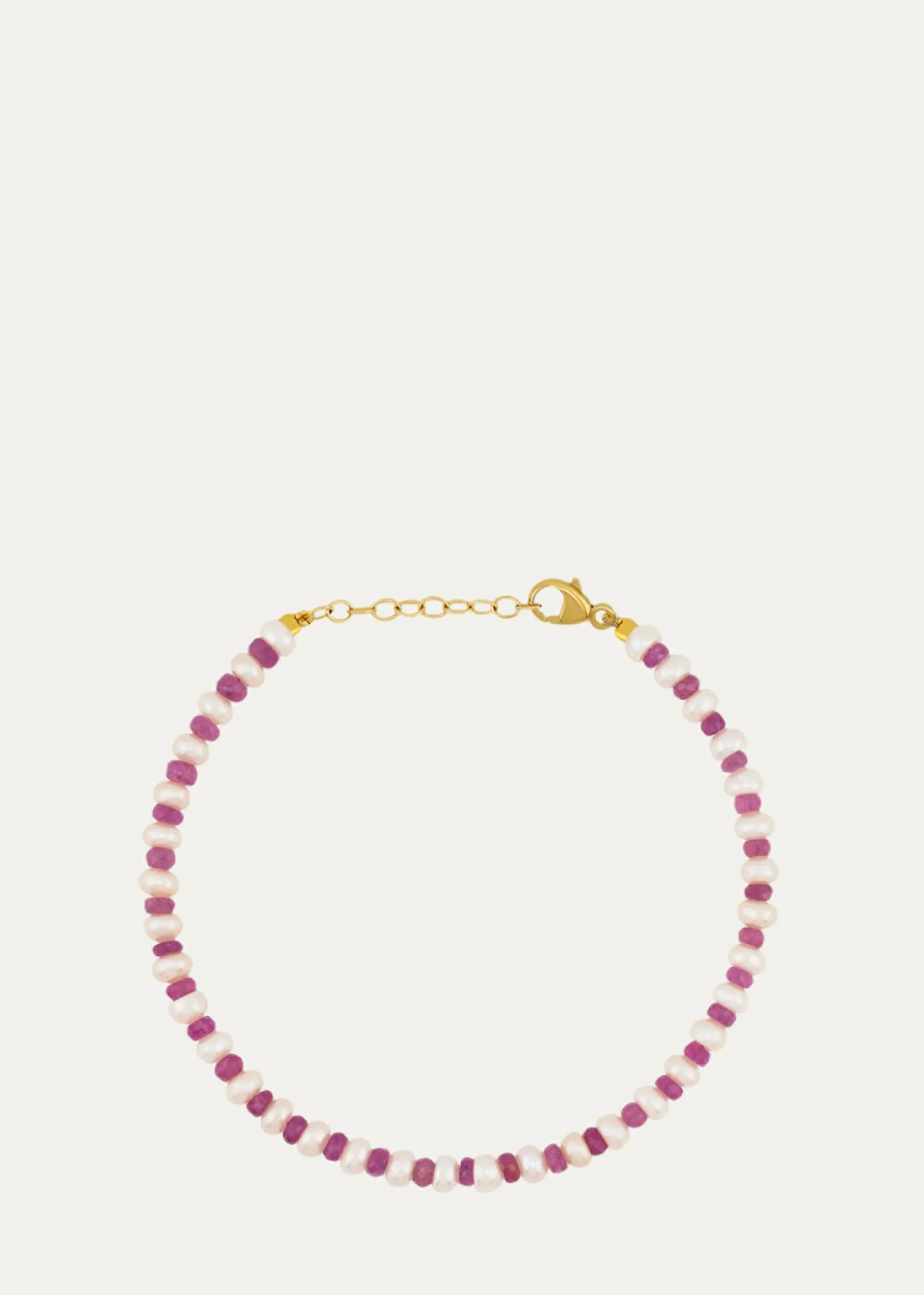 JIA JIAOcean Connection Pink Sapphire and Pearl Bracelet
