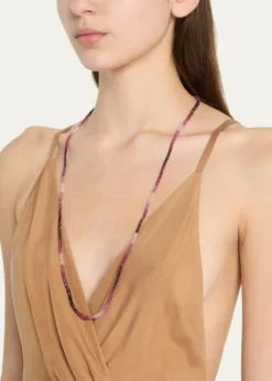 JIA JIAOmbre Ruby Sapphire Long Necklace