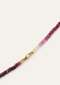 JIA JIAOmbre Ruby Sapphire Long Necklace