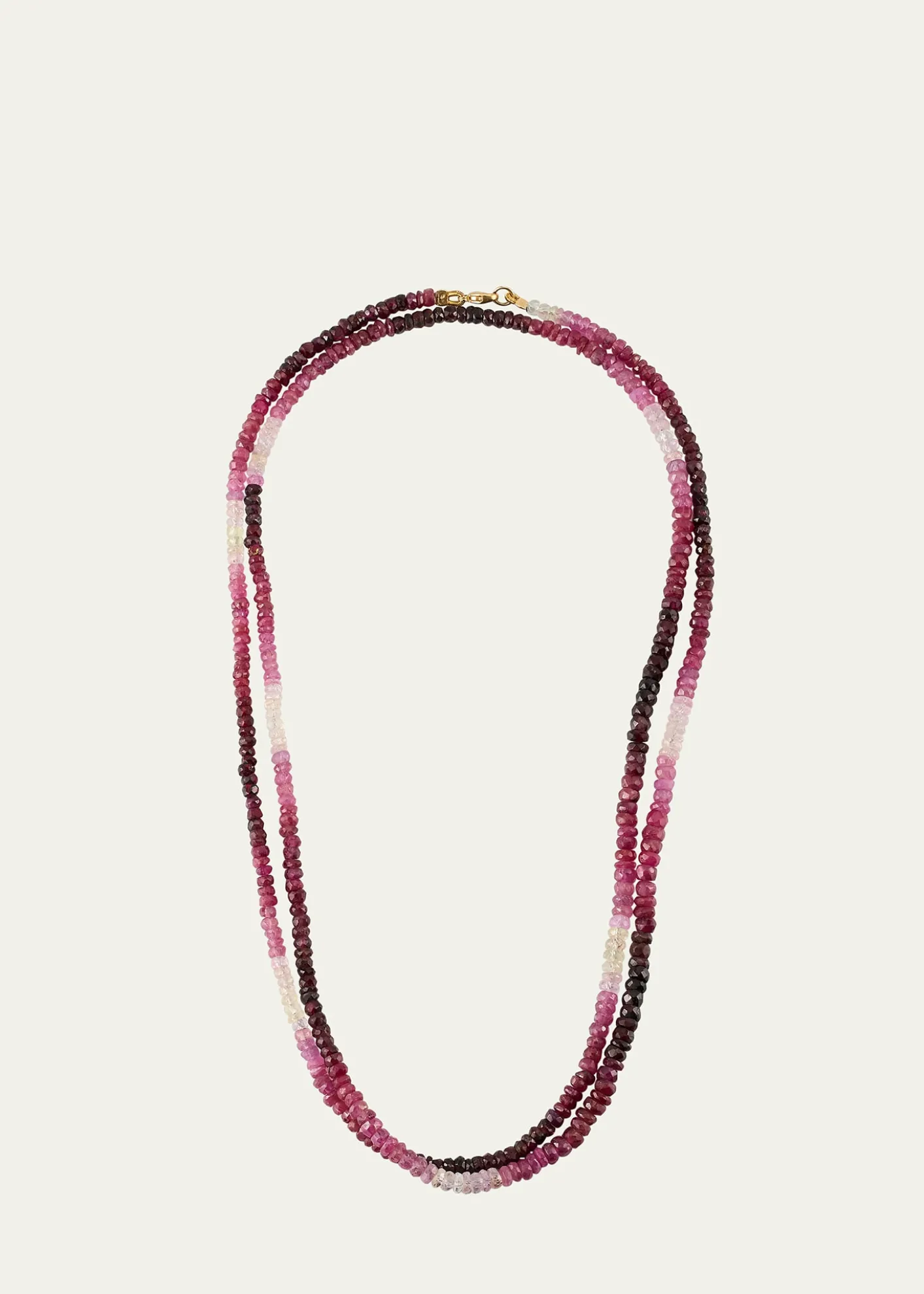 JIA JIAOmbre Ruby Sapphire Long Necklace