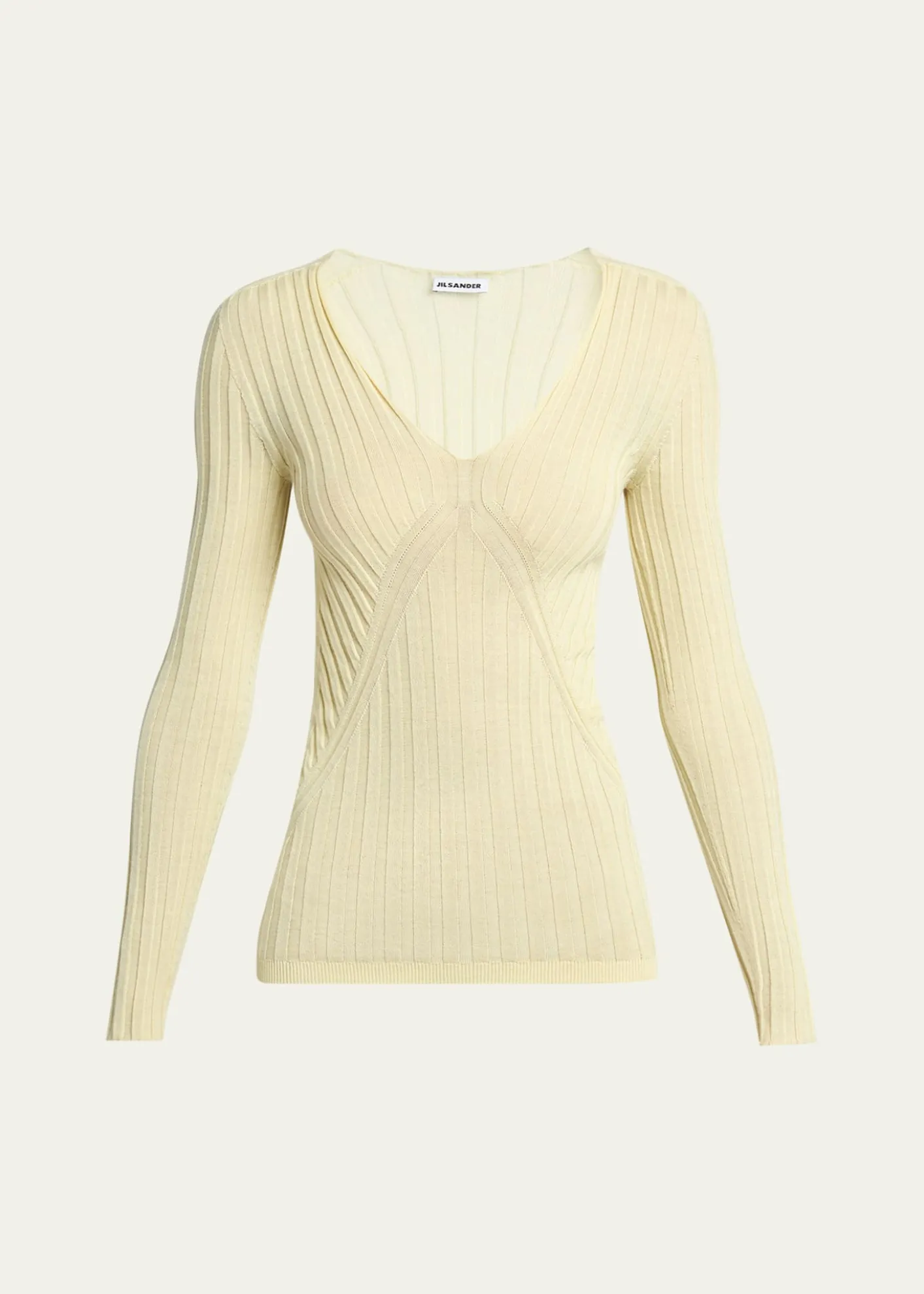 Jil SanderCashmere-Silk V-Neck Sweater