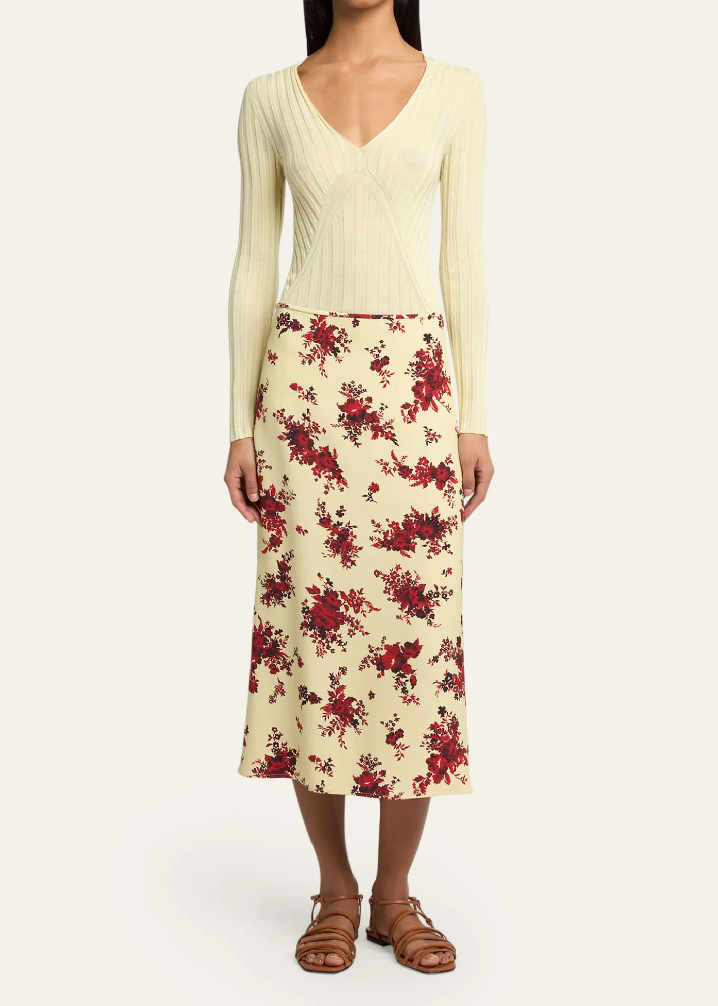 Jil SanderCashmere-Silk V-Neck Sweater