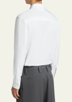 Jil SanderMen's Concealed-Placket Cotton Sport Shirt