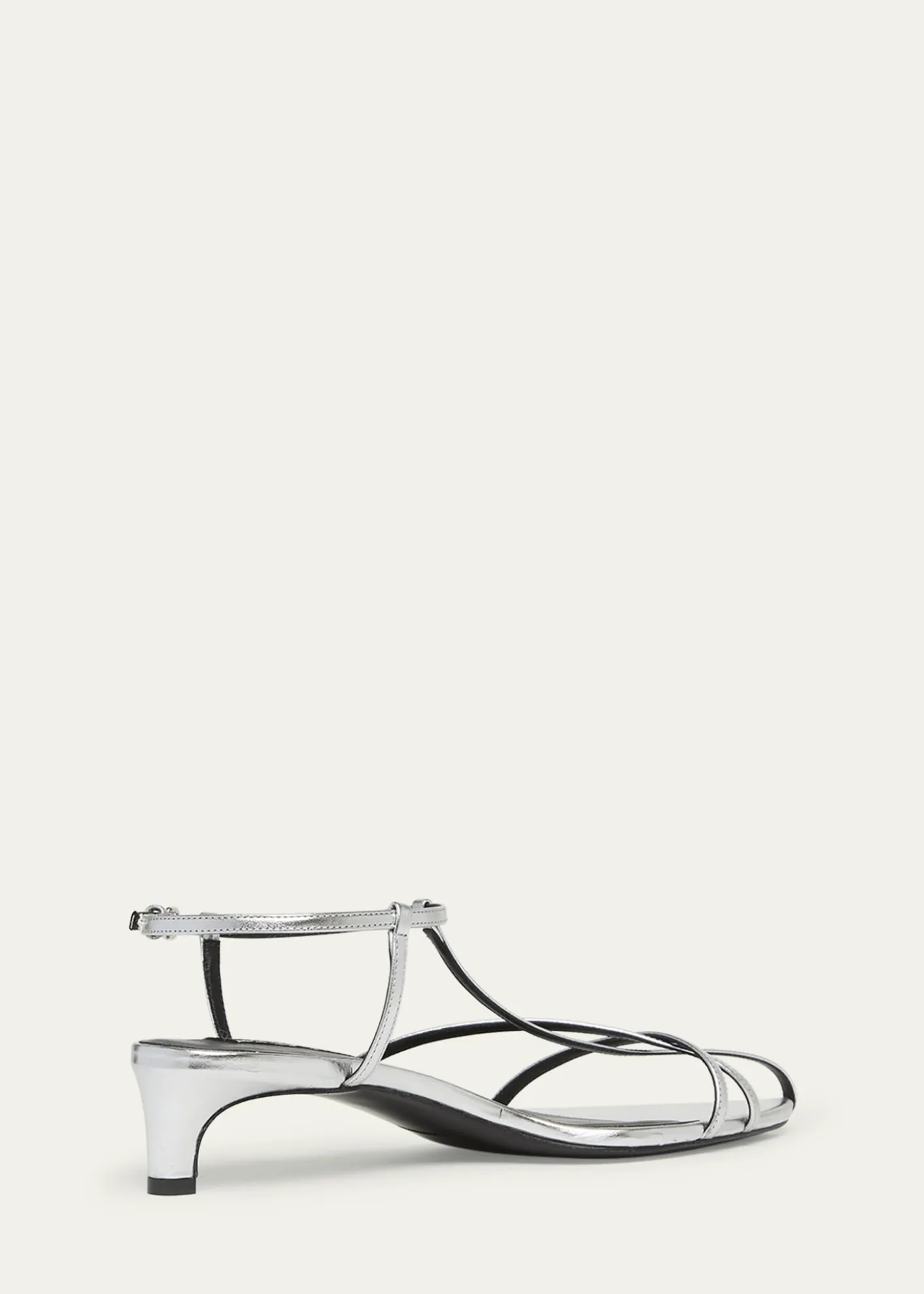 Jil SanderMetallic Kitten T-Strap Sandals