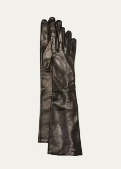 Jil SanderPatent Leather Zip Gloves
