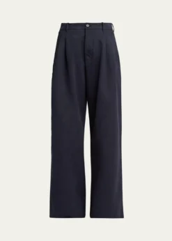 Jil SanderPleated Cotton Wide-Leg Trousers