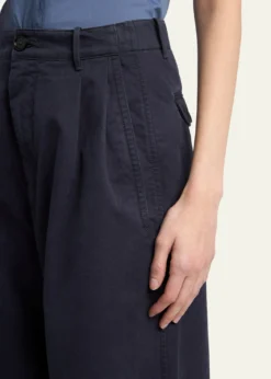 Jil SanderPleated Cotton Wide-Leg Trousers