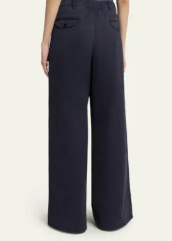 Jil SanderPleated Cotton Wide-Leg Trousers