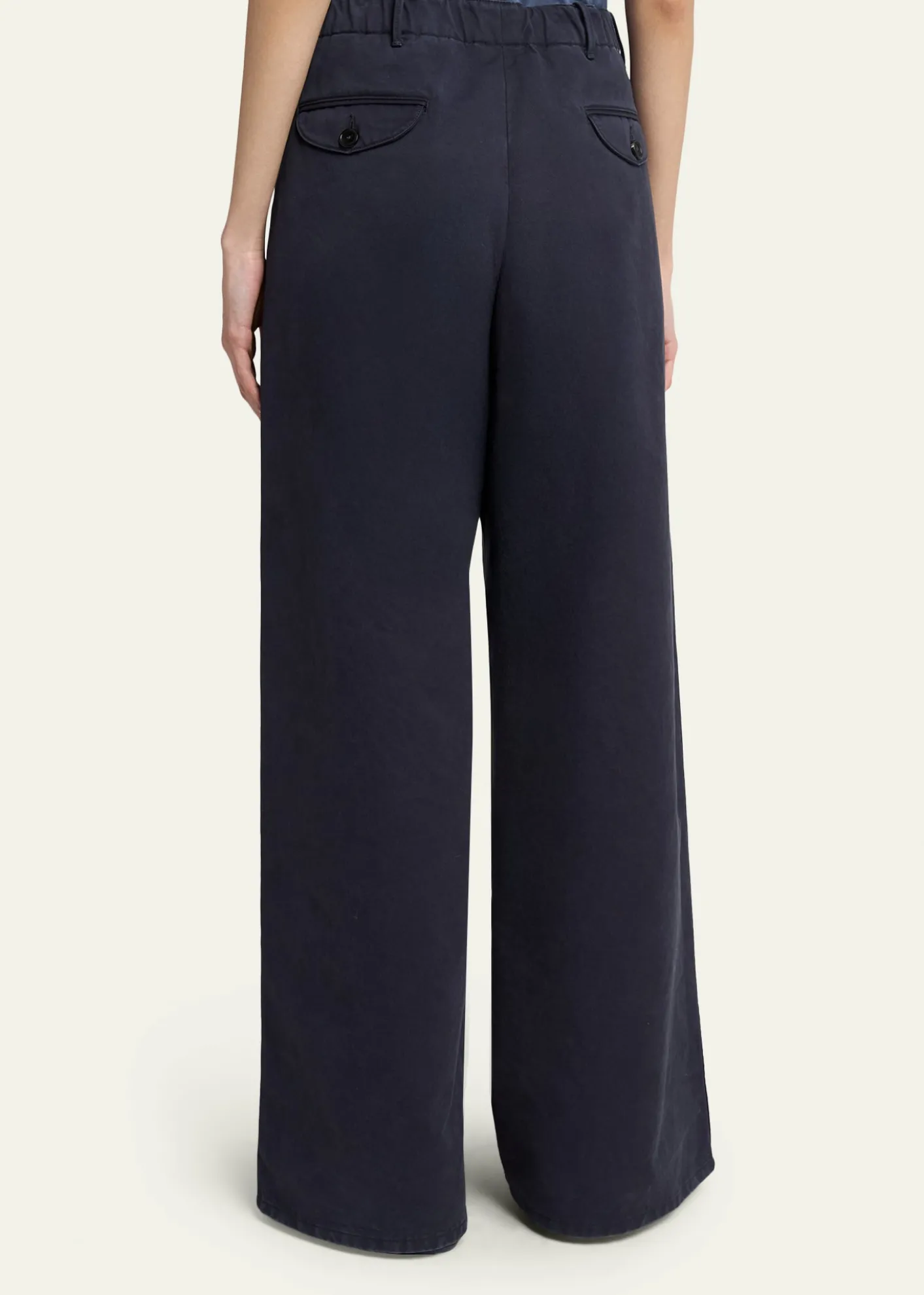 Jil SanderPleated Cotton Wide-Leg Trousers