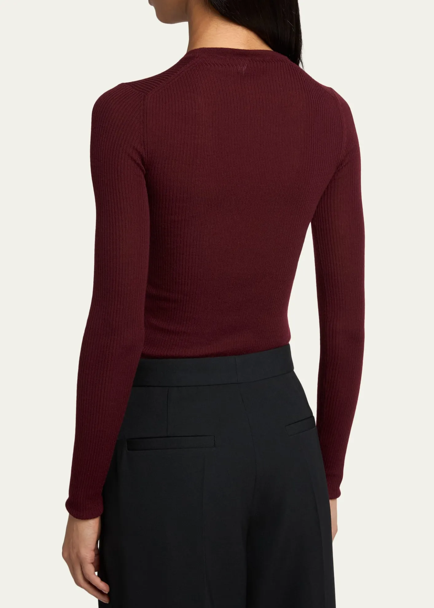 Jil SanderRibbed Wool Crewneck Sweater