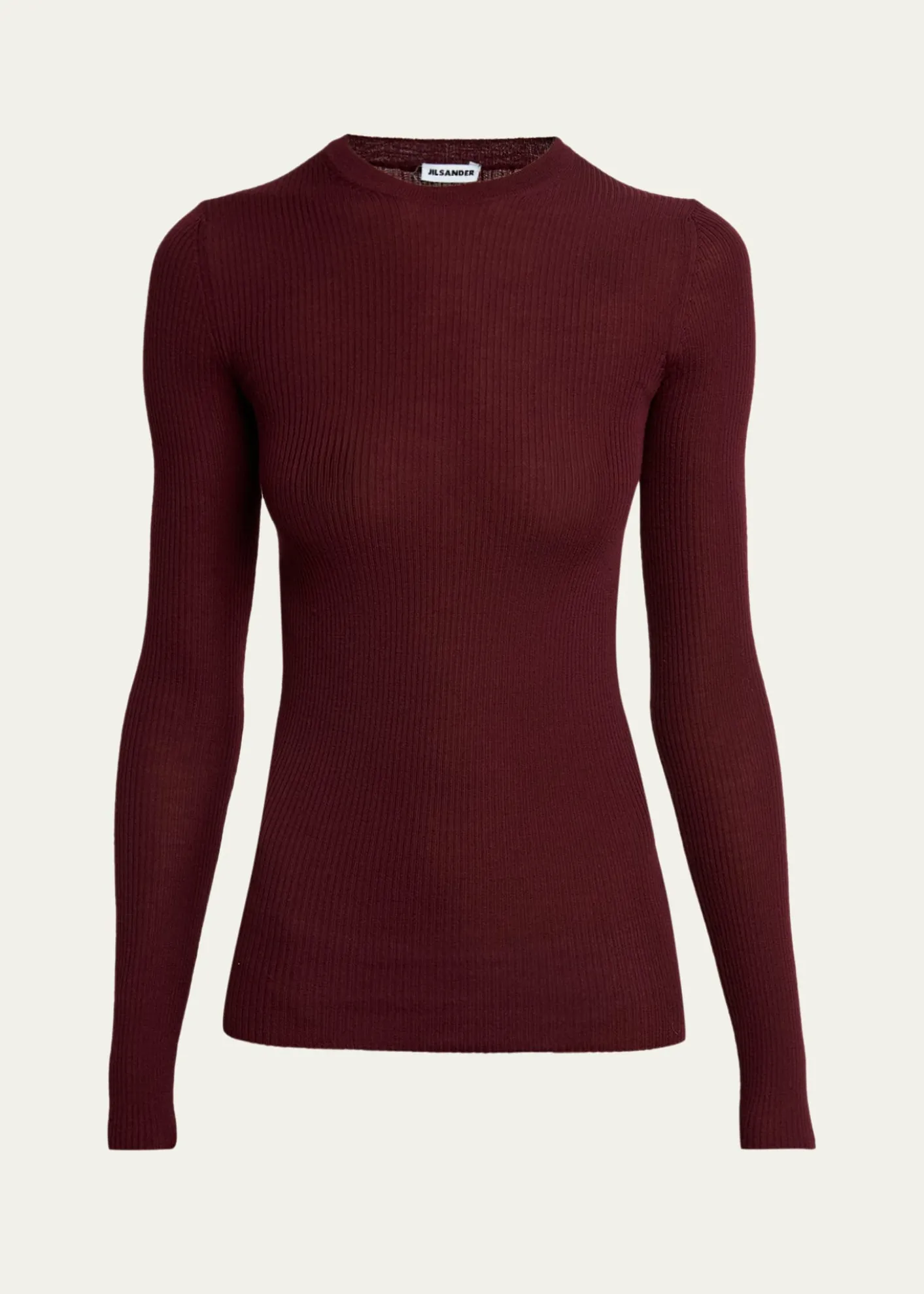 Jil SanderRibbed Wool Crewneck Sweater