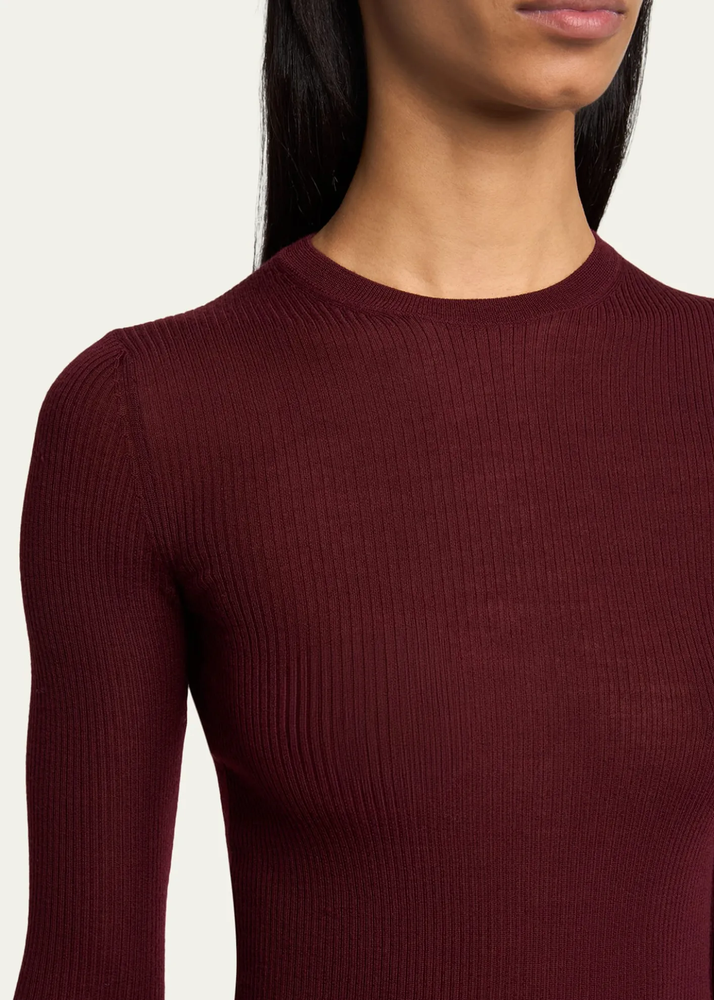 Jil SanderRibbed Wool Crewneck Sweater