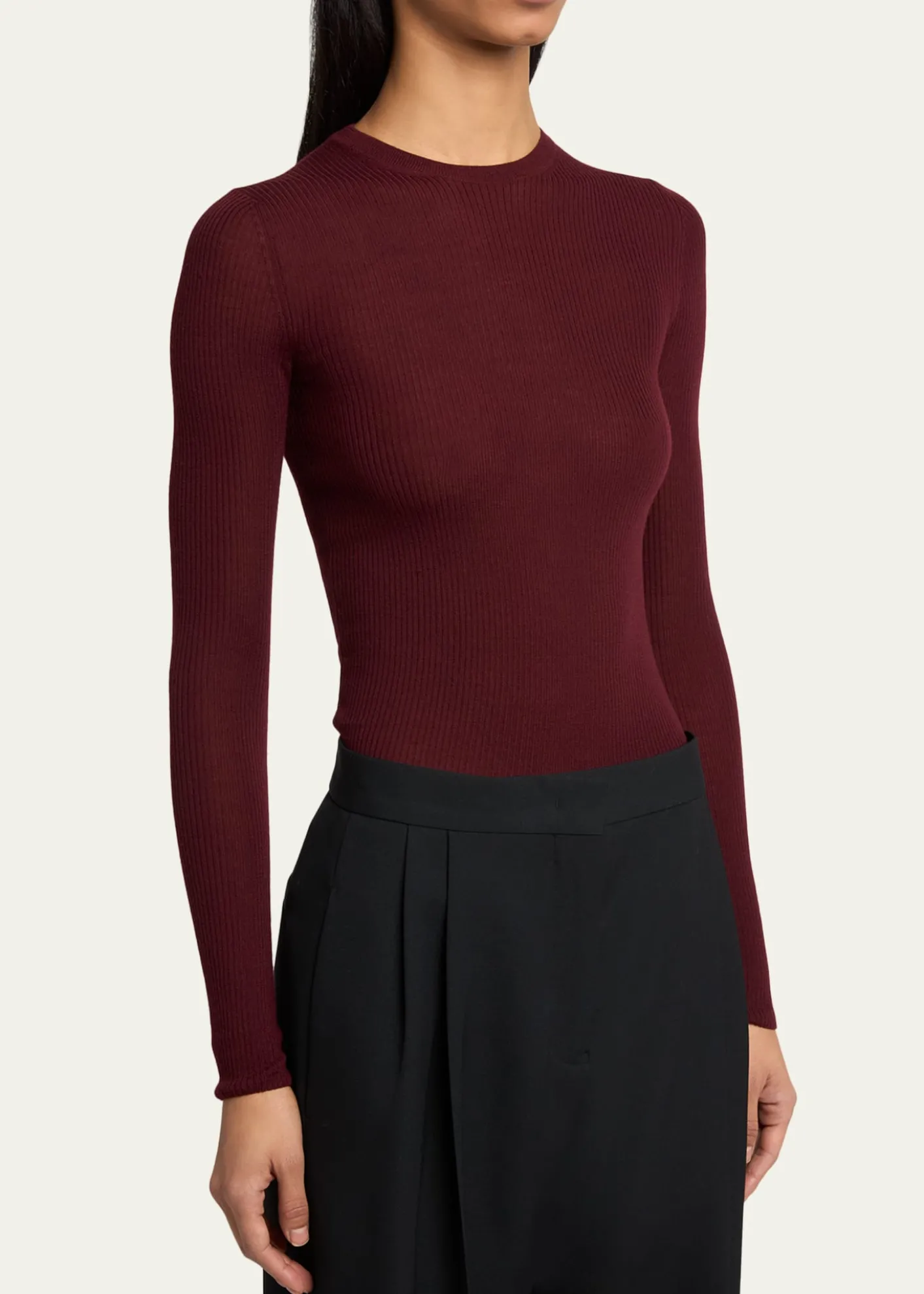 Jil SanderRibbed Wool Crewneck Sweater