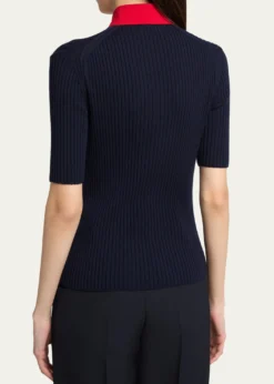Jil SanderShort-Sleeve Button-Keyhole Polo Shirt