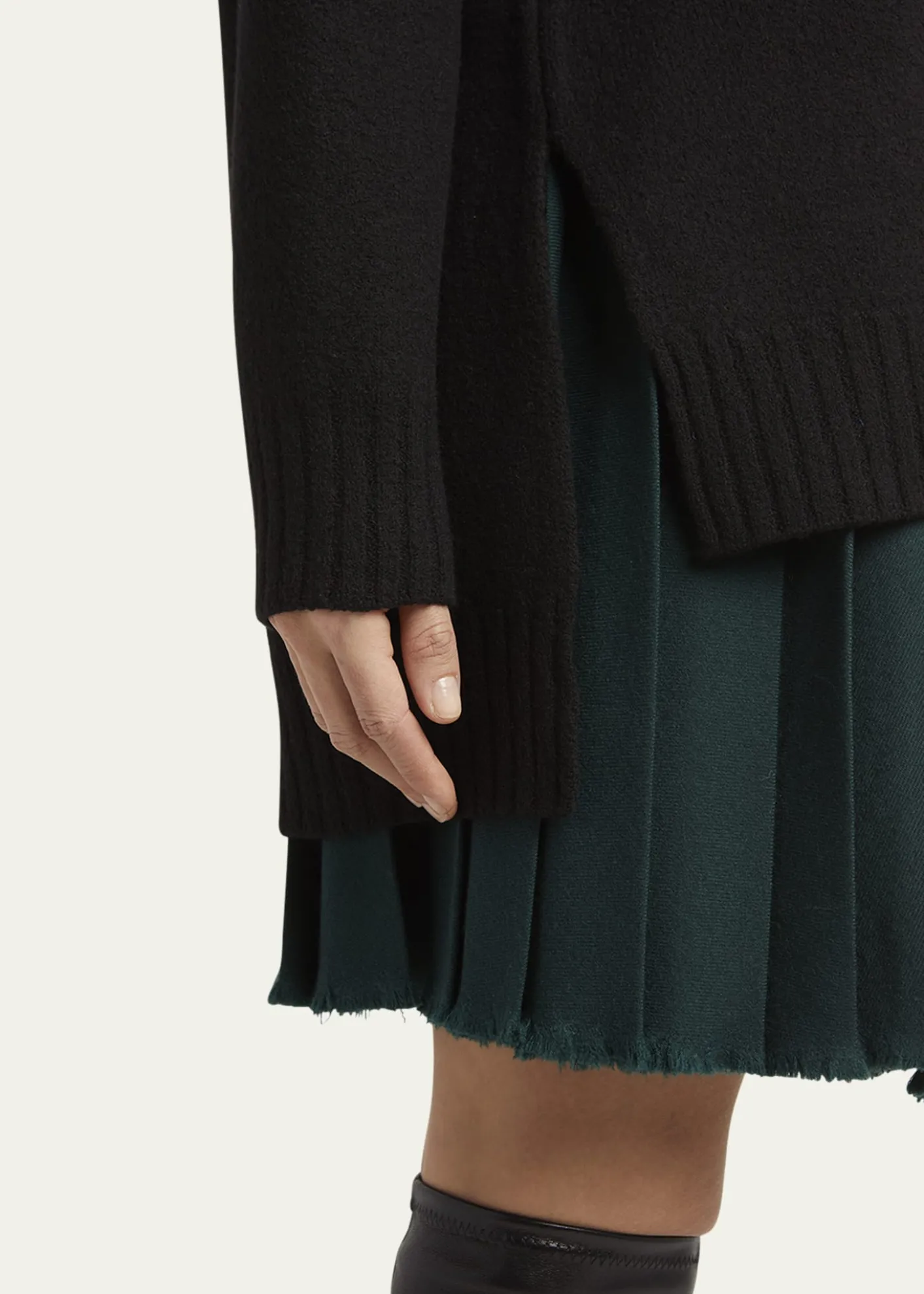 Jil SanderSuperfine Merino Wool Oversized Crewneck Sweater