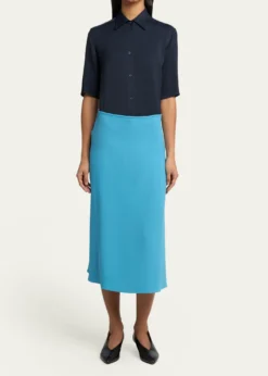 Jil SanderViscose Bias Midi Skirt