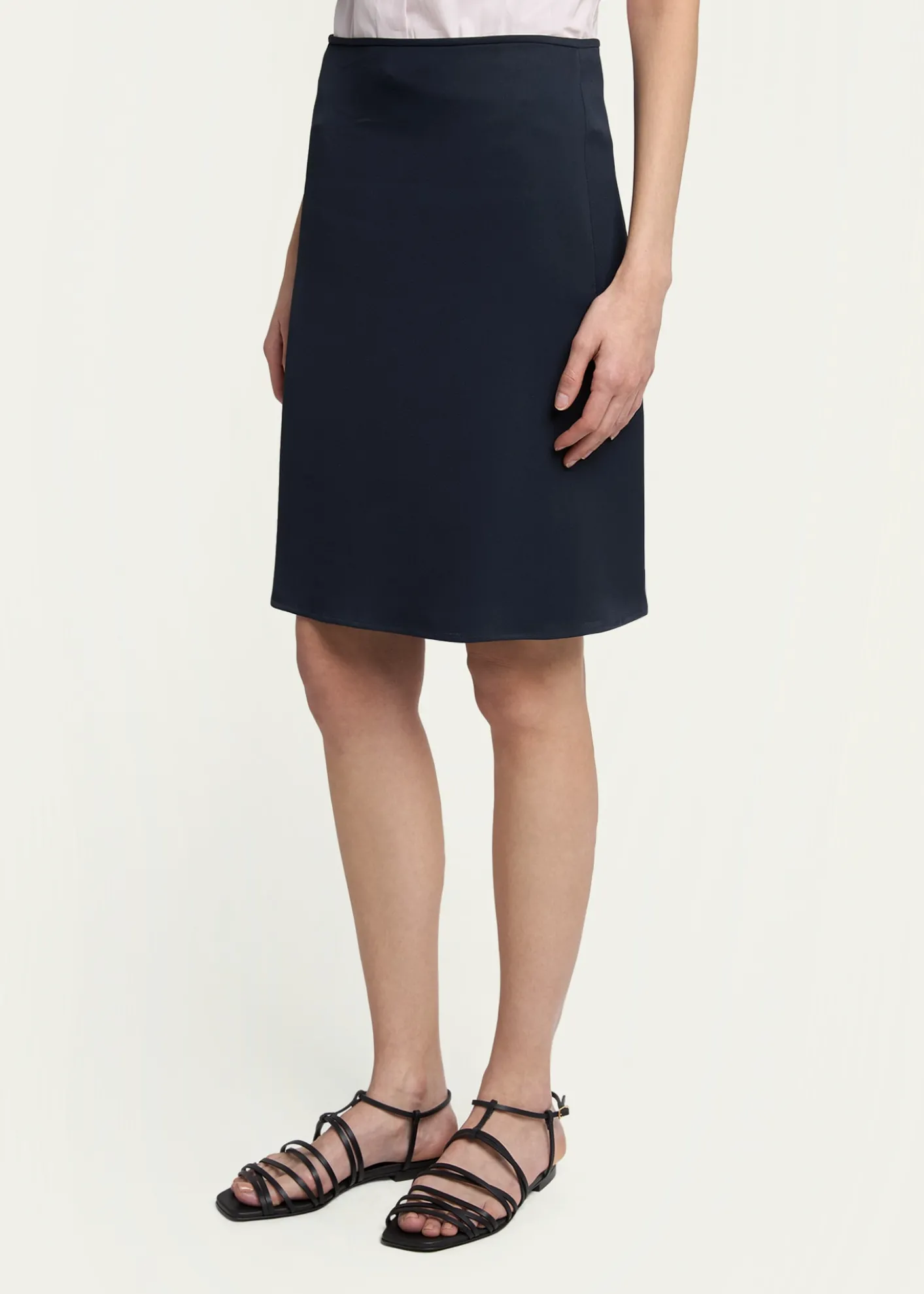 Jil SanderViscose Knee-Length Bias Skirt