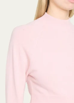 Jil SanderWool-Cashmere Crop Crewneck Sweater