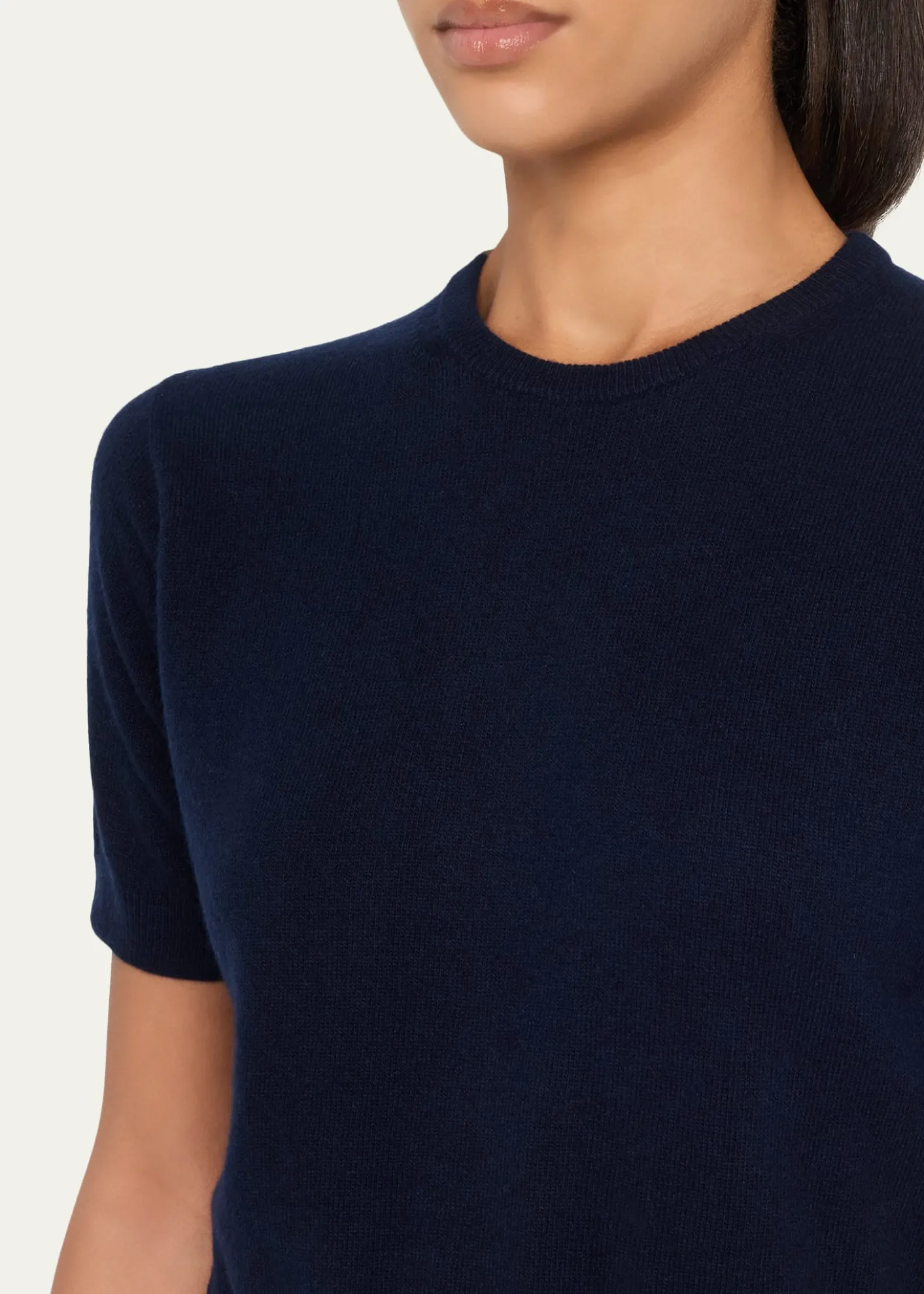 Jil SanderWool-Cashmere Knit Short-Sleeve T-Shirt