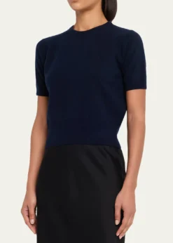 Jil SanderWool-Cashmere Knit Short-Sleeve T-Shirt