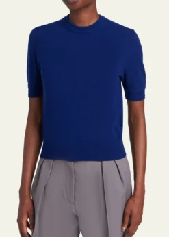Jil SanderWool Knit Short-Sleeve T-Shirt