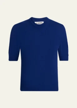 Jil SanderWool Knit Short-Sleeve T-Shirt