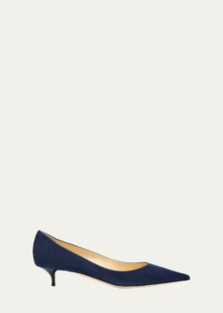 Jimmy ChooAmelia Suede Kitten-Heel Pumps