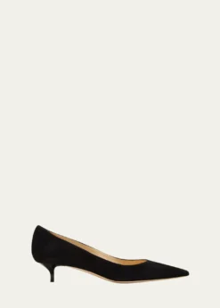 Jimmy ChooAmelia Suede Kitten-Heel Pumps