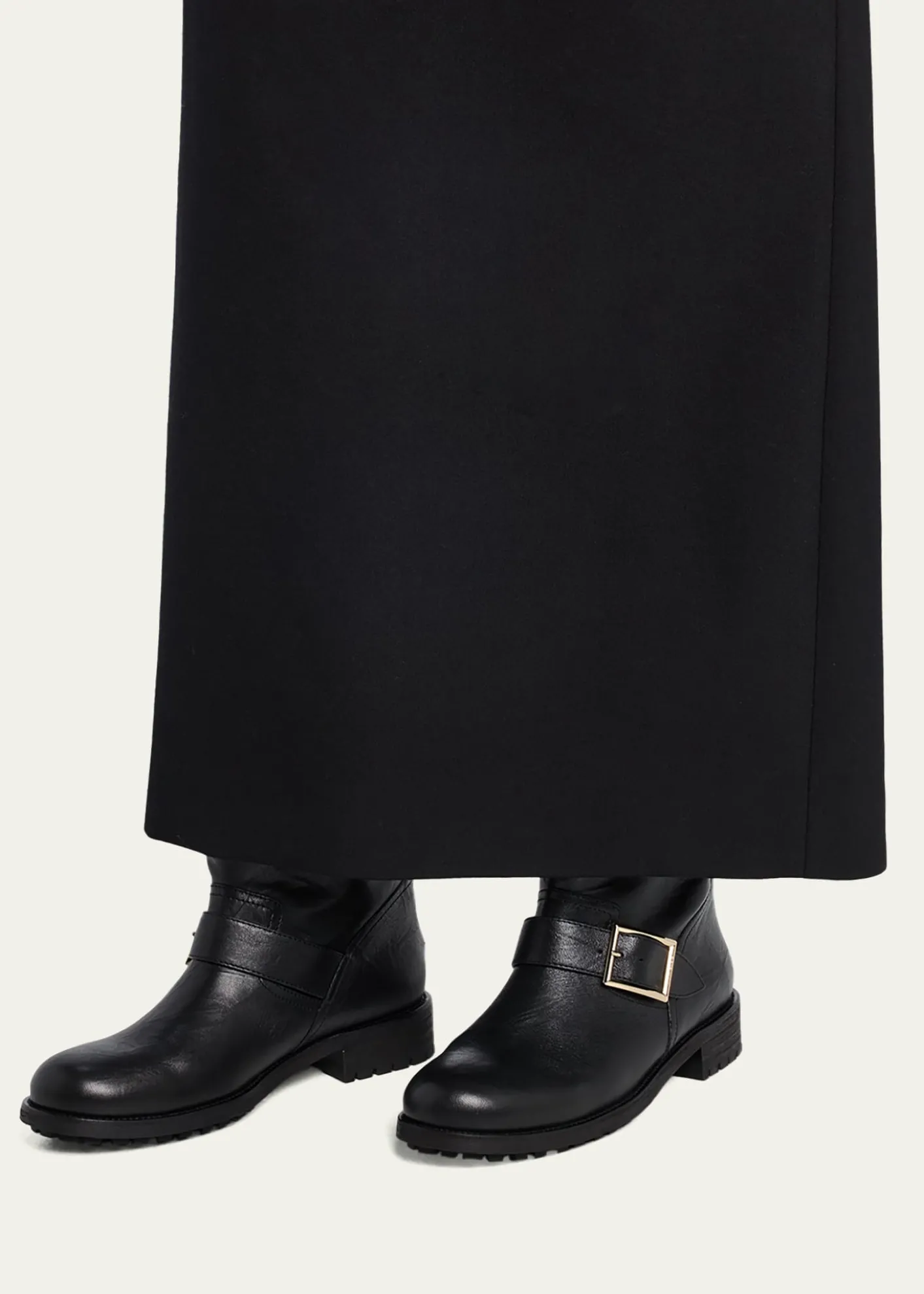 Jimmy ChooBiker Mid Leather Mid-Calf Boots