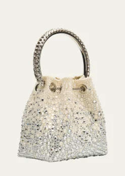 Jimmy ChooBon Bon Embellished Top-Handle Bag