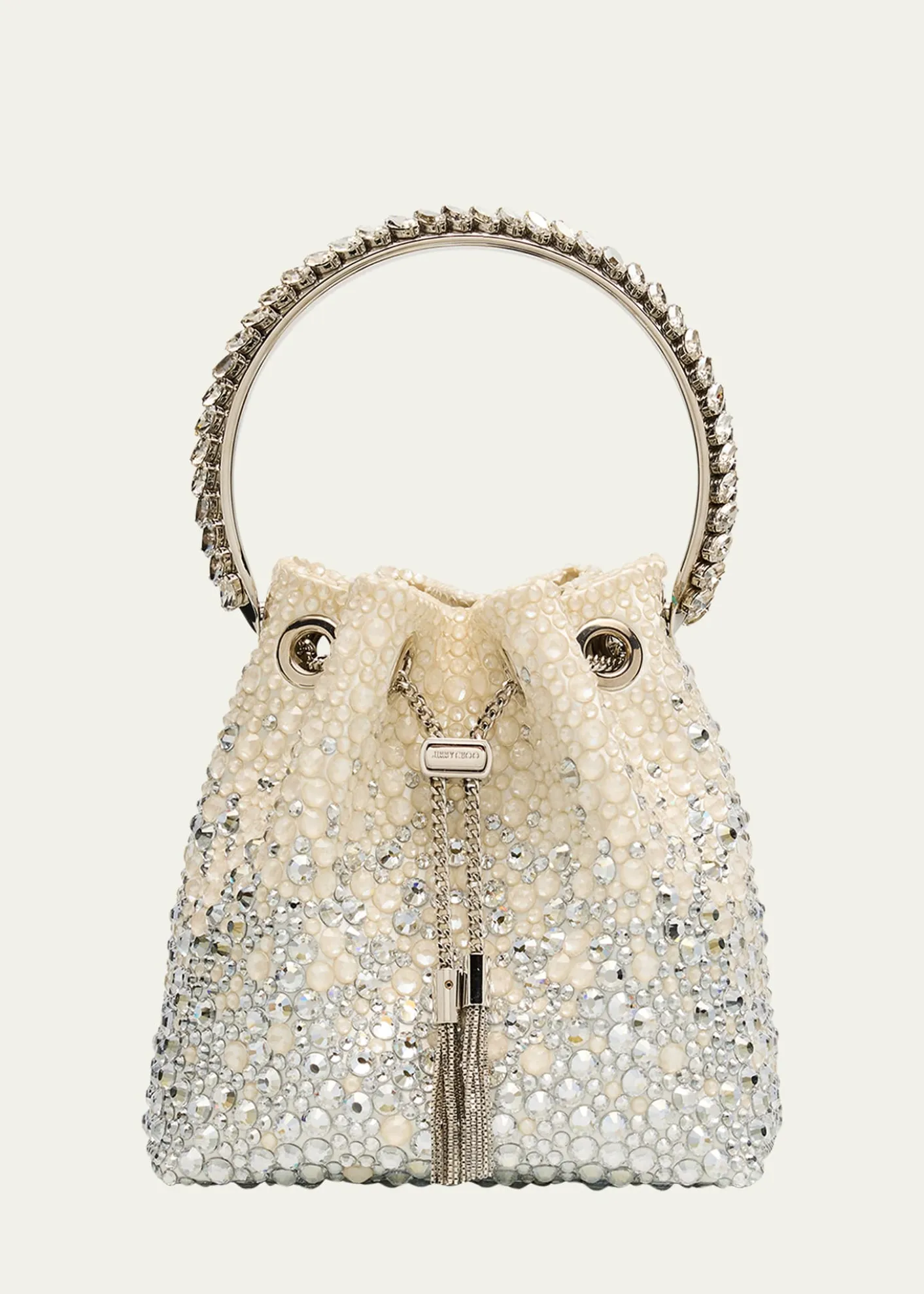 Jimmy ChooBon Bon Embellished Top-Handle Bag