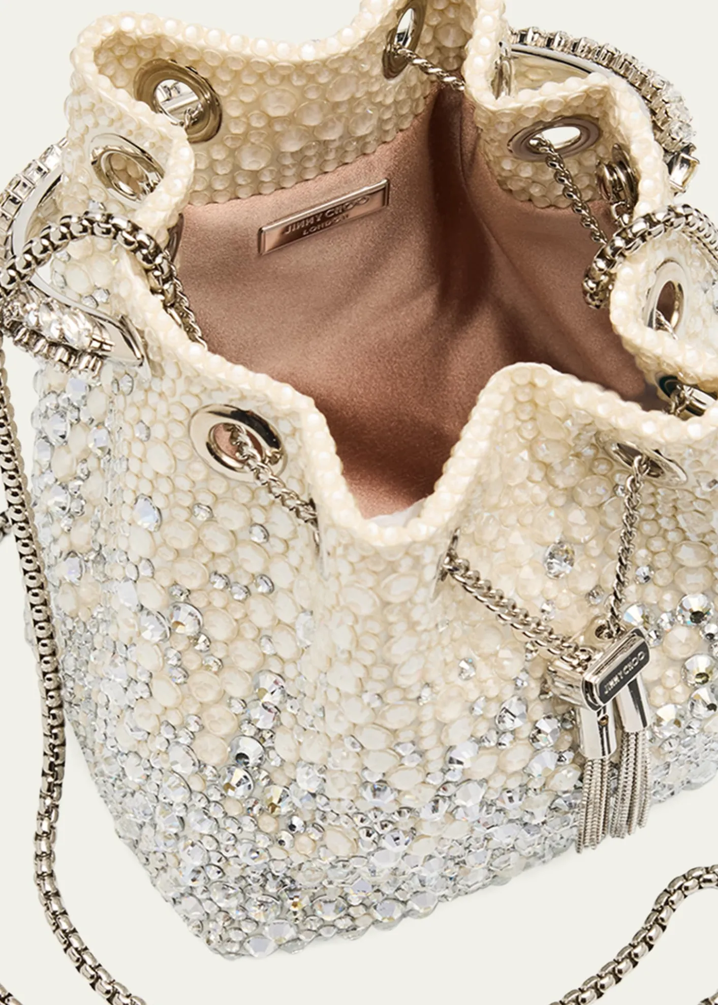 Jimmy ChooBon Bon Embellished Top-Handle Bag