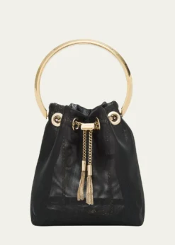 Jimmy ChooBon Bon Mesh Bucket Bag