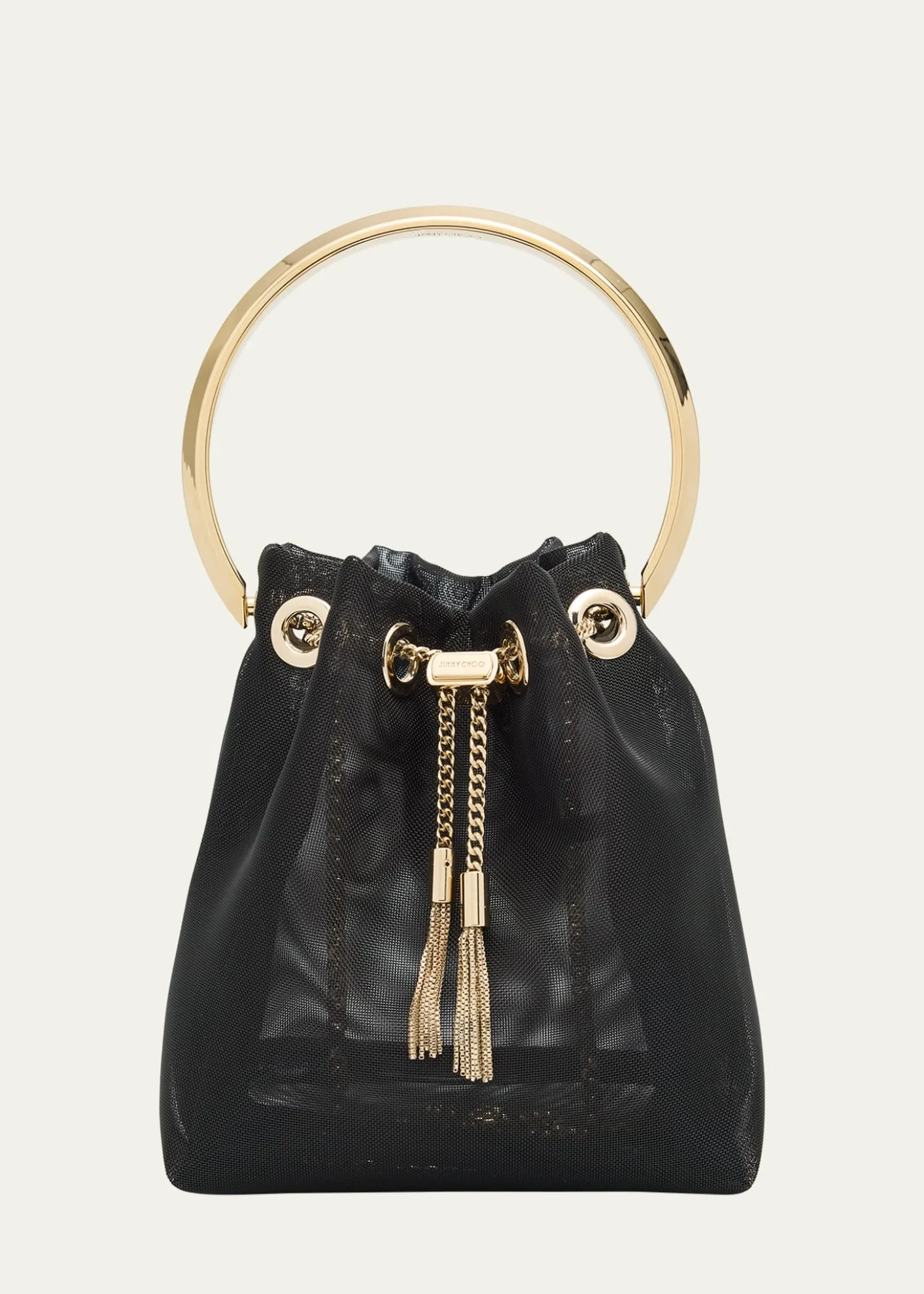 Jimmy ChooBon Bon Mesh Bucket Bag