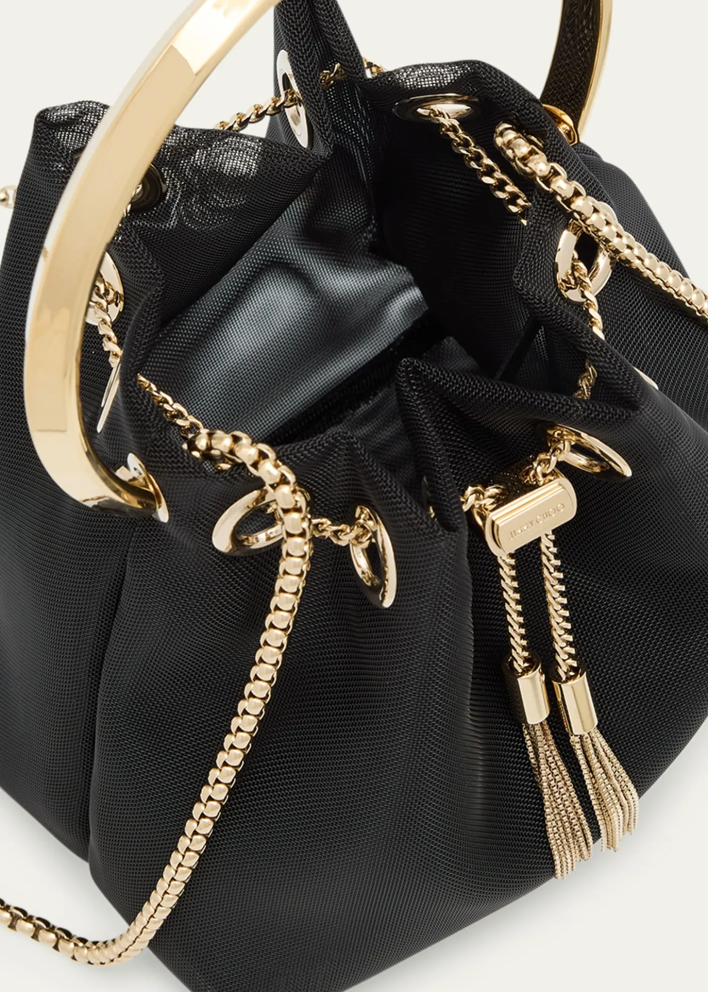 Jimmy ChooBon Bon Mesh Bucket Bag
