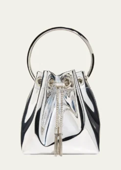 Jimmy ChooBon Bon Mirror Fabric with Metal Handle