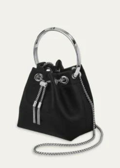 Jimmy ChooBon Bon Satin Bucket Top-Handle Bag