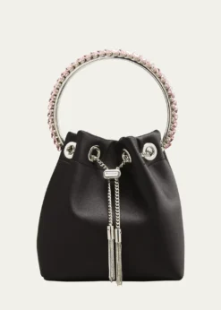 Jimmy ChooBon Bon Satin with Crystal Handle