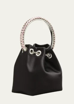 Jimmy ChooBon Bon Satin with Crystal Handle