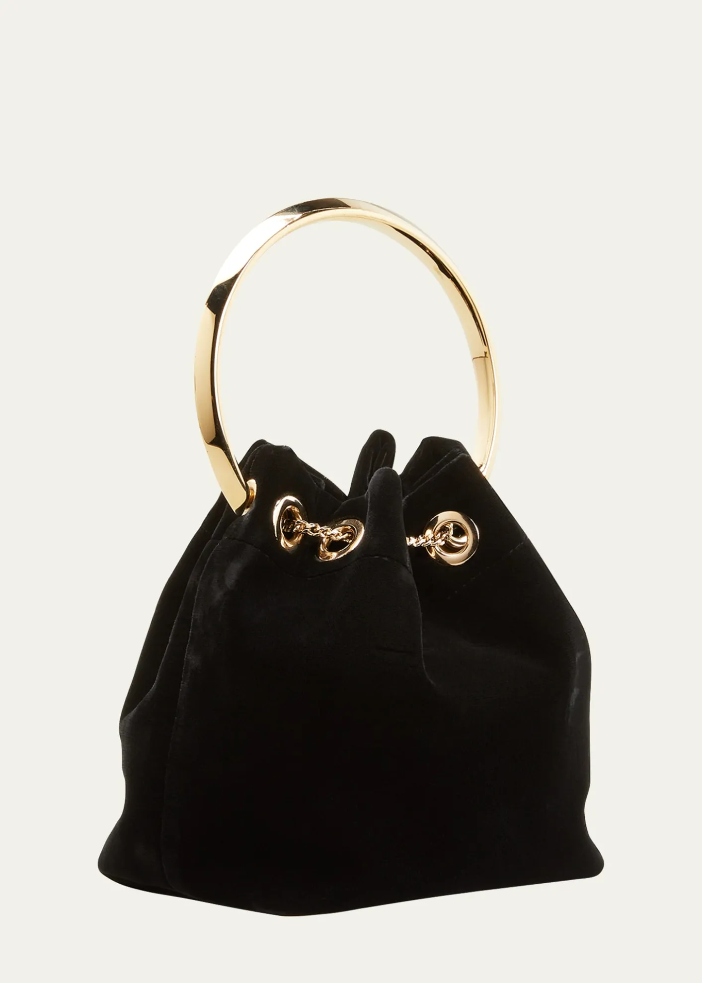 Jimmy ChooBon Bon Velvet with Metal Handle