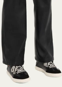 Jimmy ChooDiamond Light Flex Mixed Leather Low-Top Sneakers