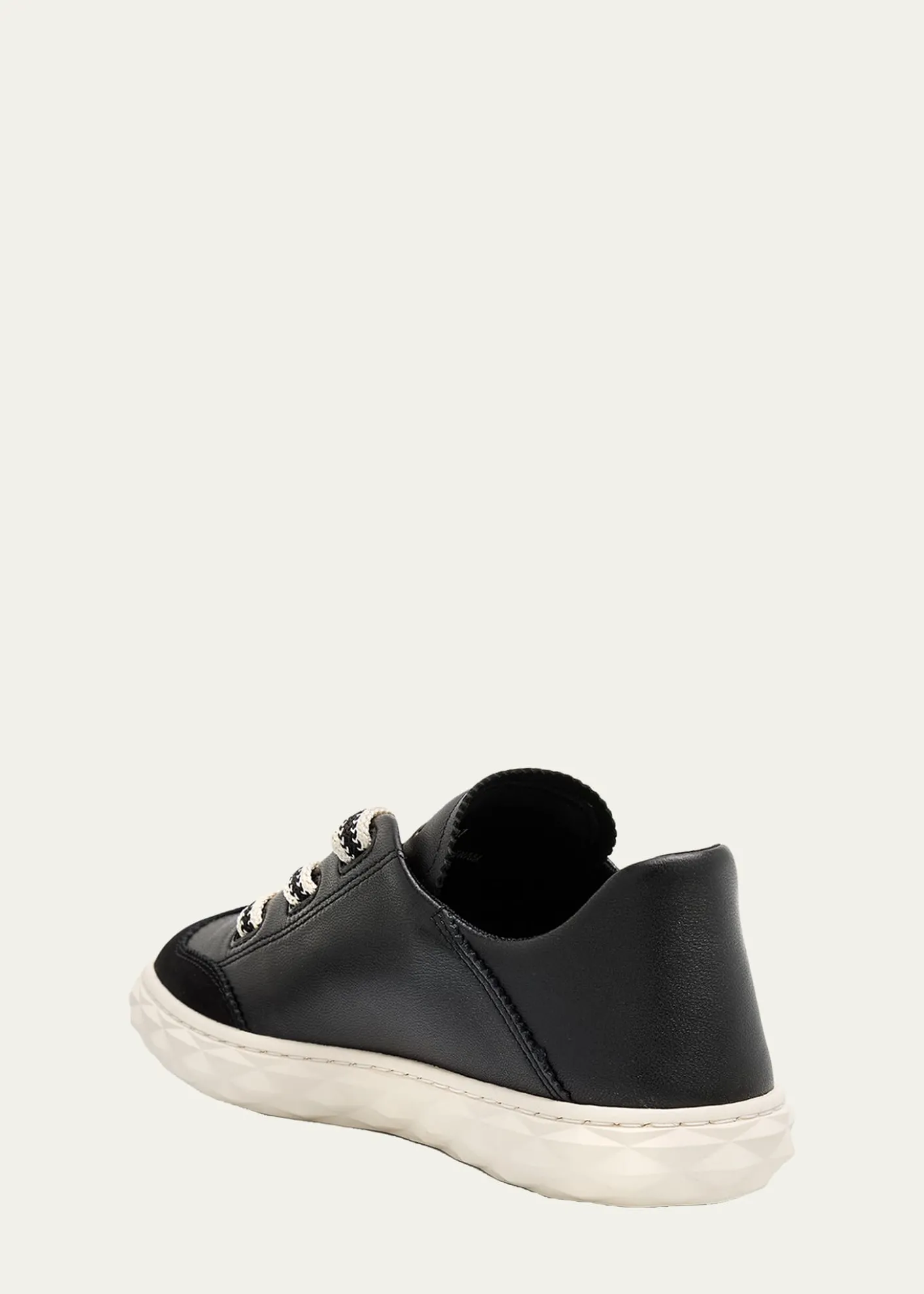 Jimmy ChooDiamond Light Flex Mixed Leather Low-Top Sneakers