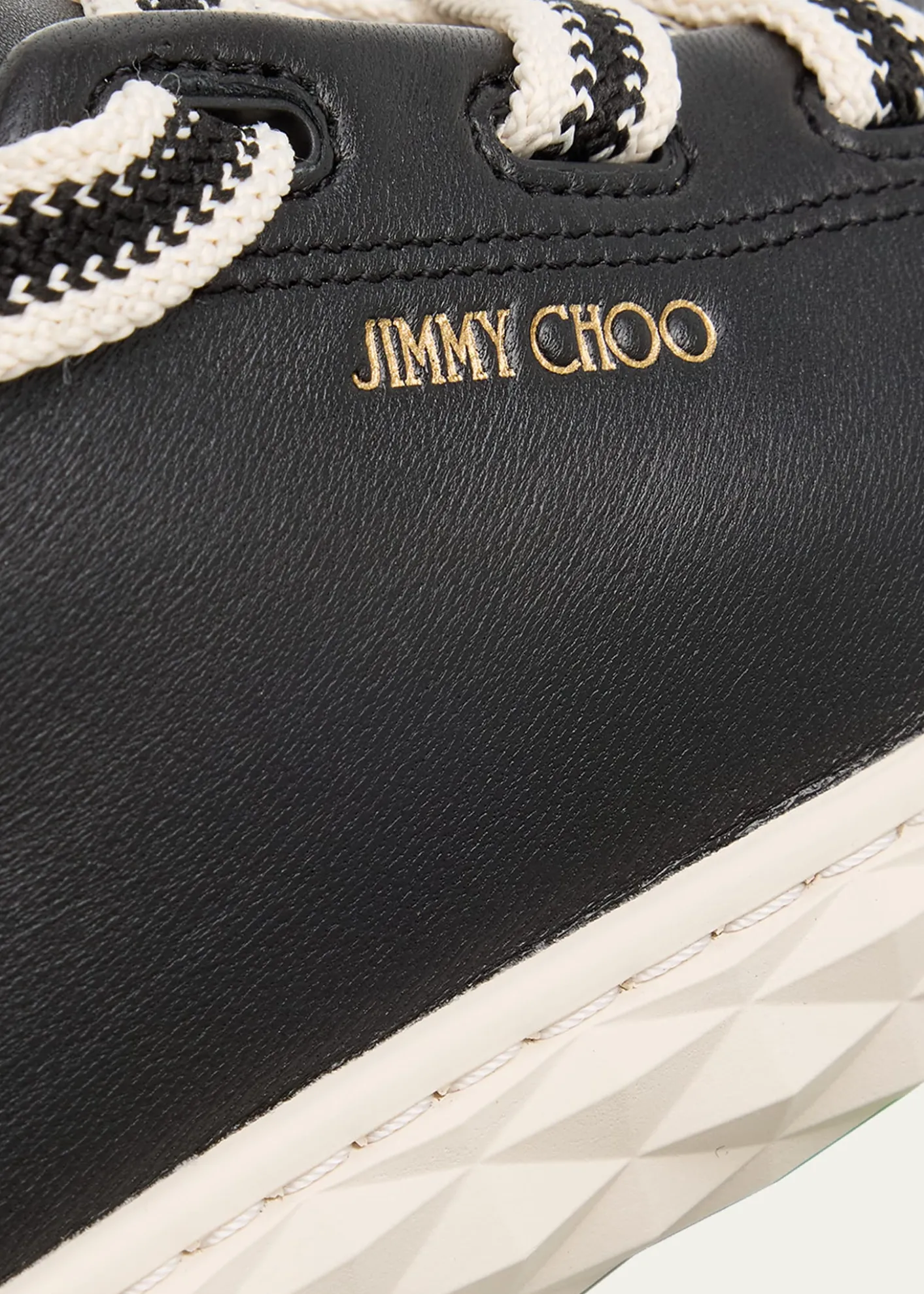Jimmy ChooDiamond Light Flex Mixed Leather Low-Top Sneakers