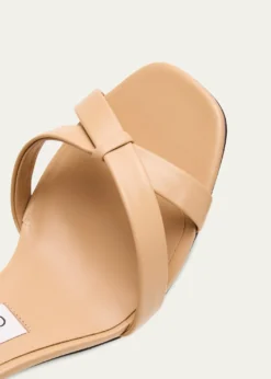Jimmy ChooElsy 85 Leather Block-Heel Sandals