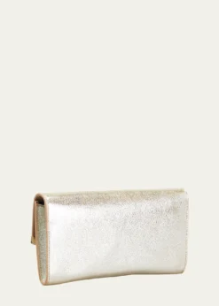 Jimmy ChooEmmie Glitter Leather Clutch Bag
