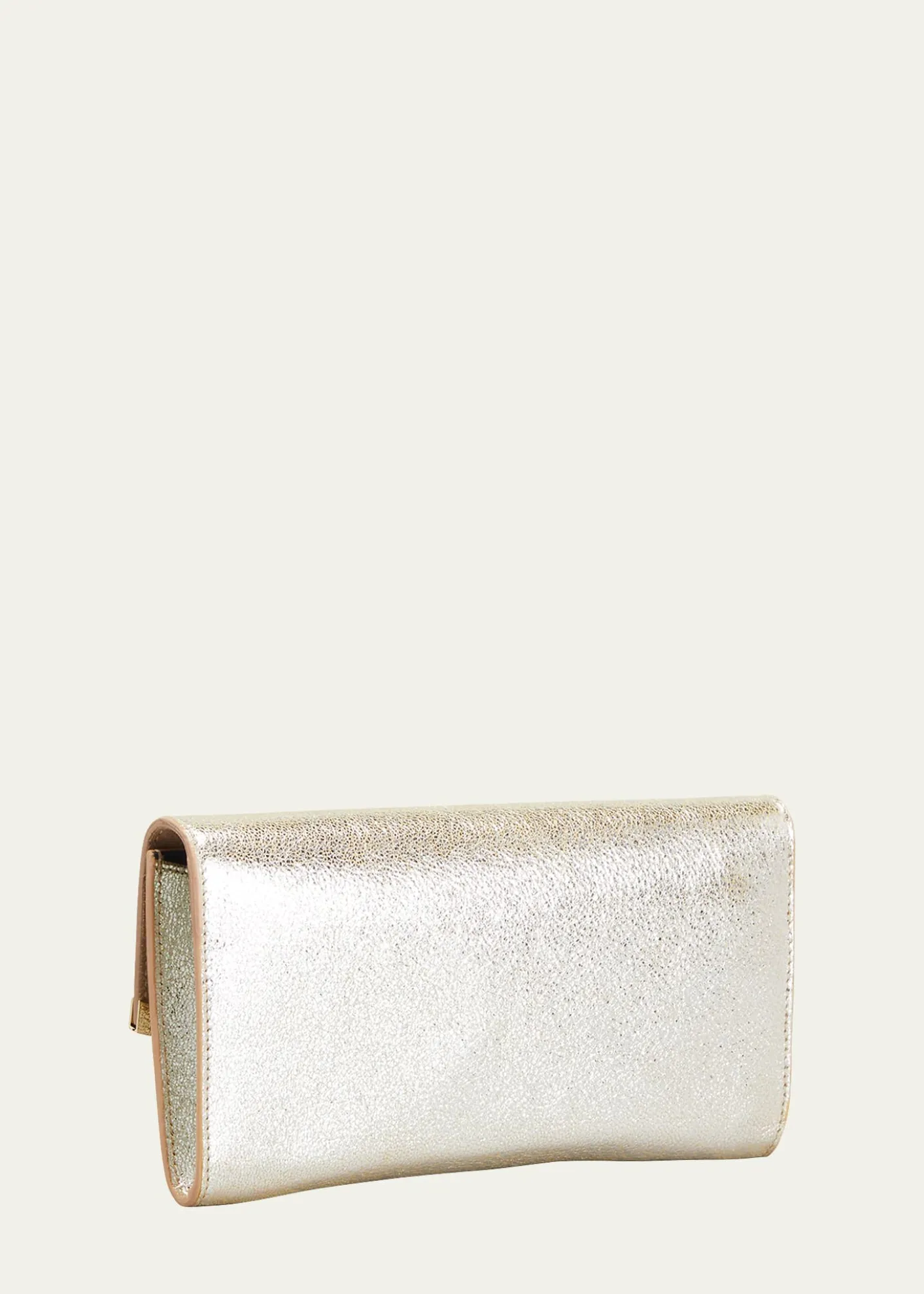 Jimmy ChooEmmie Glitter Leather Clutch Bag