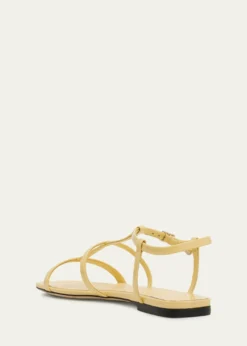 Jimmy ChooGwyn Leather Flat Sandals